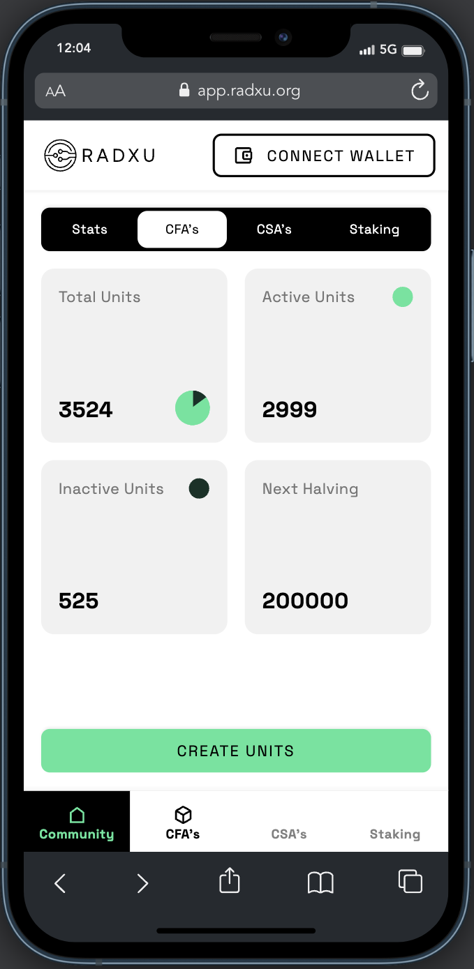 Radxu dApp Mobile 2